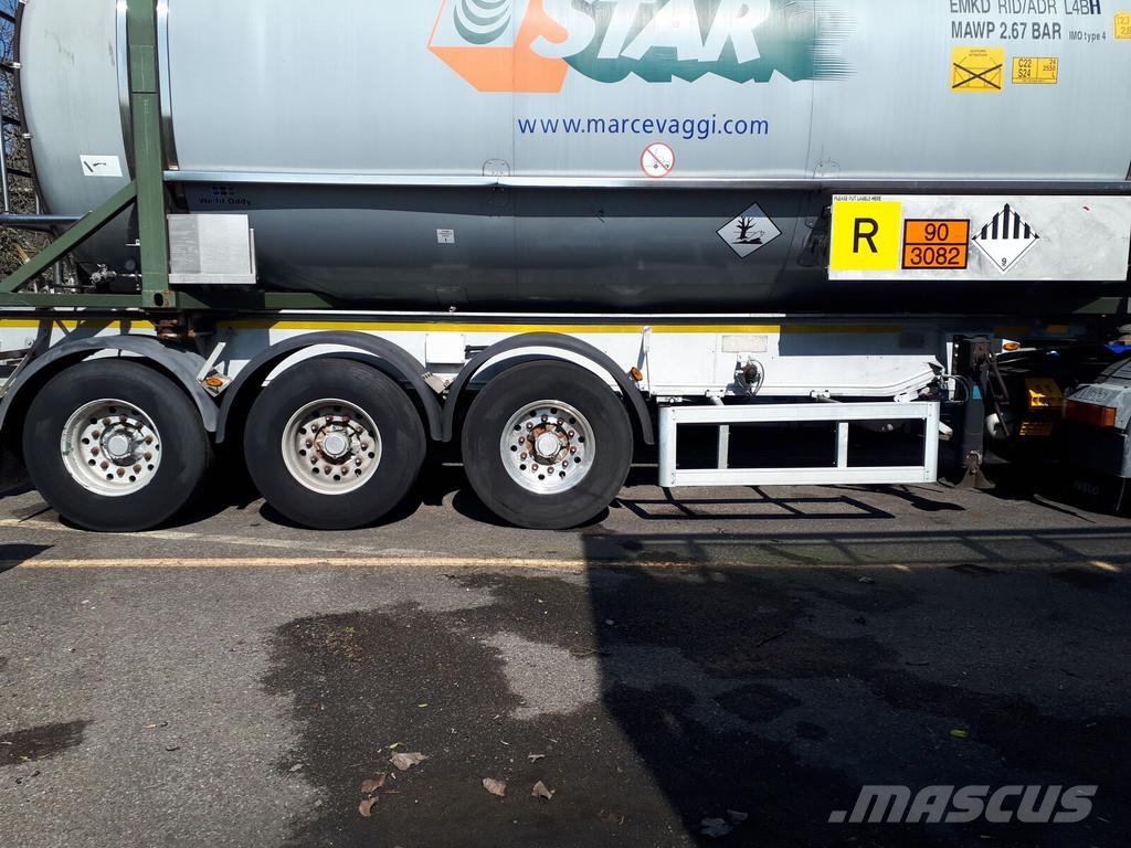 Menci SL Semi-trailer med containerramme