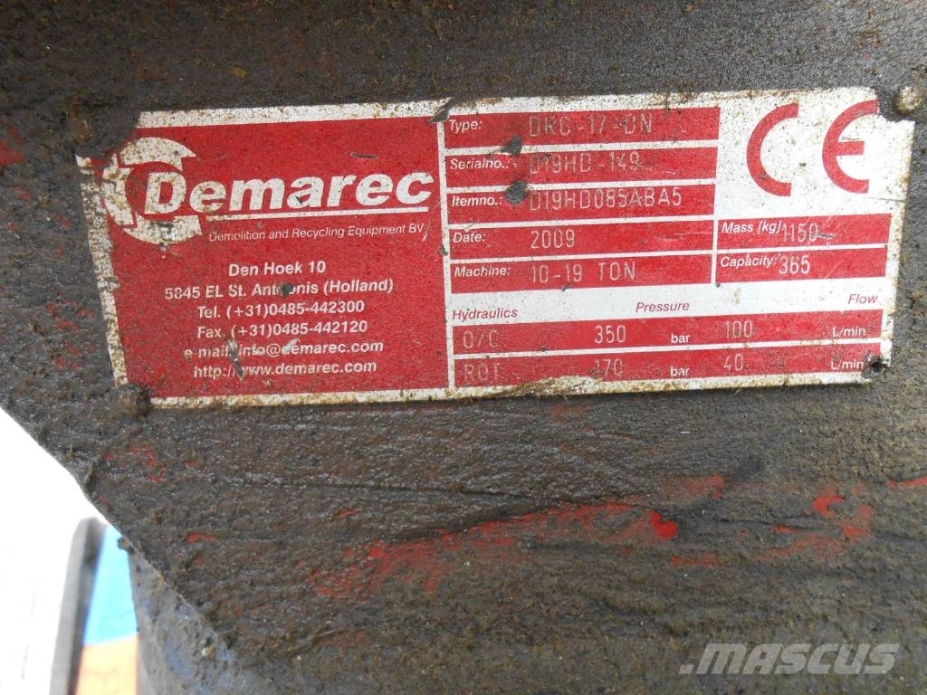 Demarec Sorteergrijper t.b.v. machines van 10 - 19 ton Cucharones