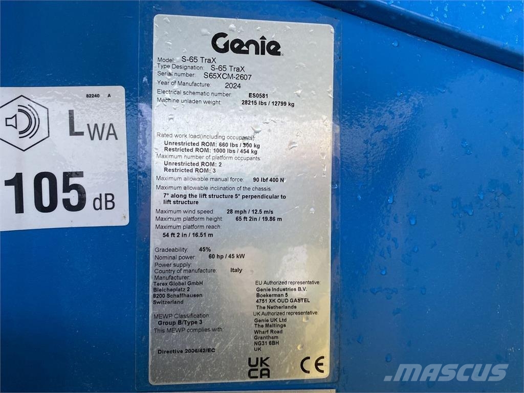 Genie S-65 TRAX رافعات سلة مفصلية