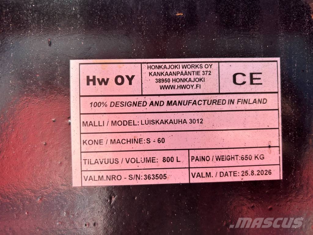 Honkajoki Works Luiskakauha 1650mm / 800L S60 Ковши