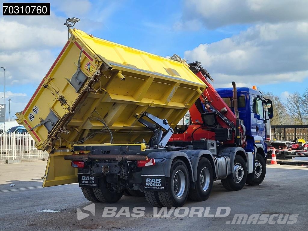 MAN TGS 35.480 8X4 HMF 2243-Z2 Crane Kran Tipper Euro Tipper trucks