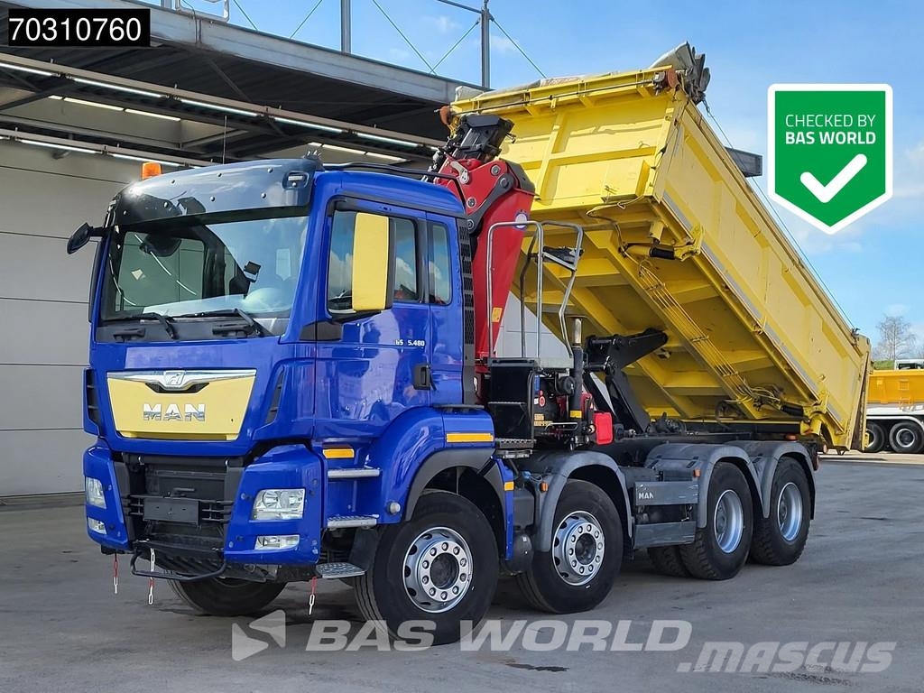 MAN TGS 35.480 8X4 HMF 2243-Z2 Crane Kran Tipper Euro Kallurid