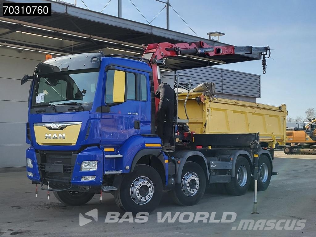 MAN TGS 35.480 8X4 HMF 2243-Z2 Crane Kran Tipper Euro Kallurid