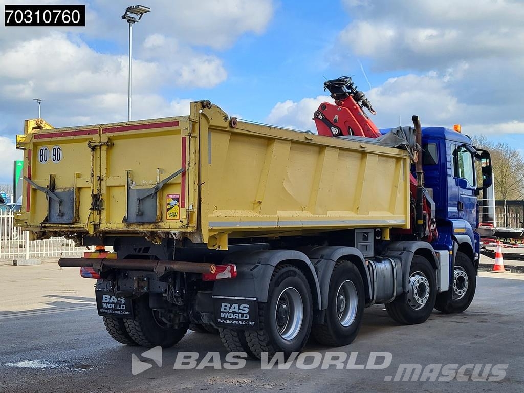MAN TGS 35.480 8X4 HMF 2243-Z2 Crane Kran Tipper Euro Tipper trucks