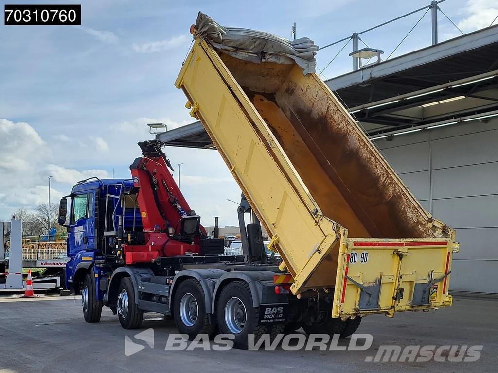 MAN TGS 35.480 8X4 HMF 2243-Z2 Crane Kran Tipper Euro Camiões basculantes