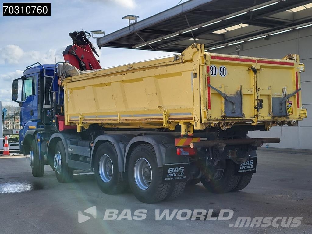 MAN TGS 35.480 8X4 HMF 2243-Z2 Crane Kran Tipper Euro Tipper trucks