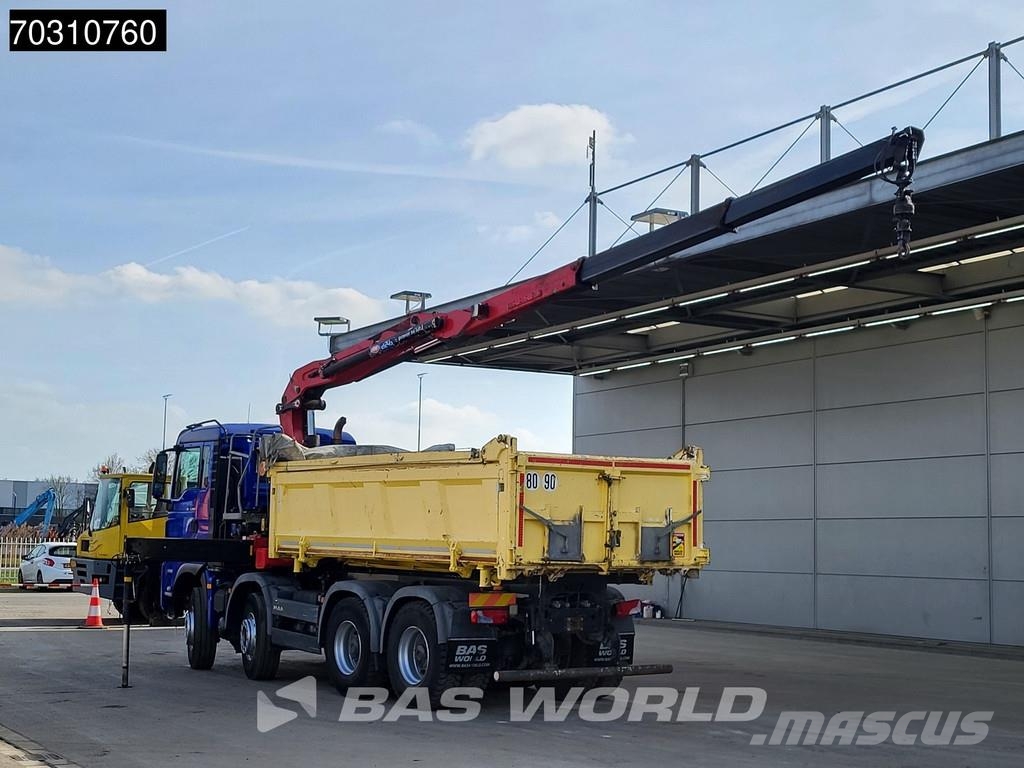 MAN TGS 35.480 8X4 HMF 2243-Z2 Crane Kran Tipper Euro Tipper trucks