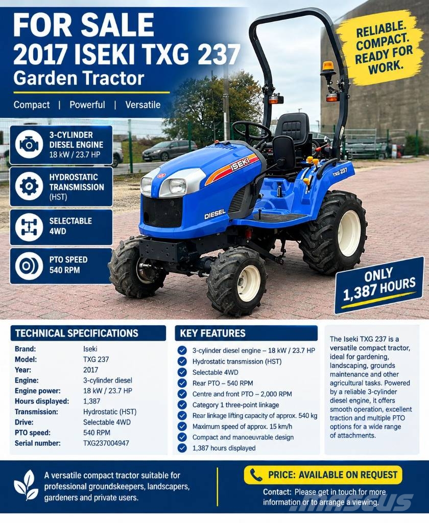 Iseki TXG 237 Kompakttraktorer