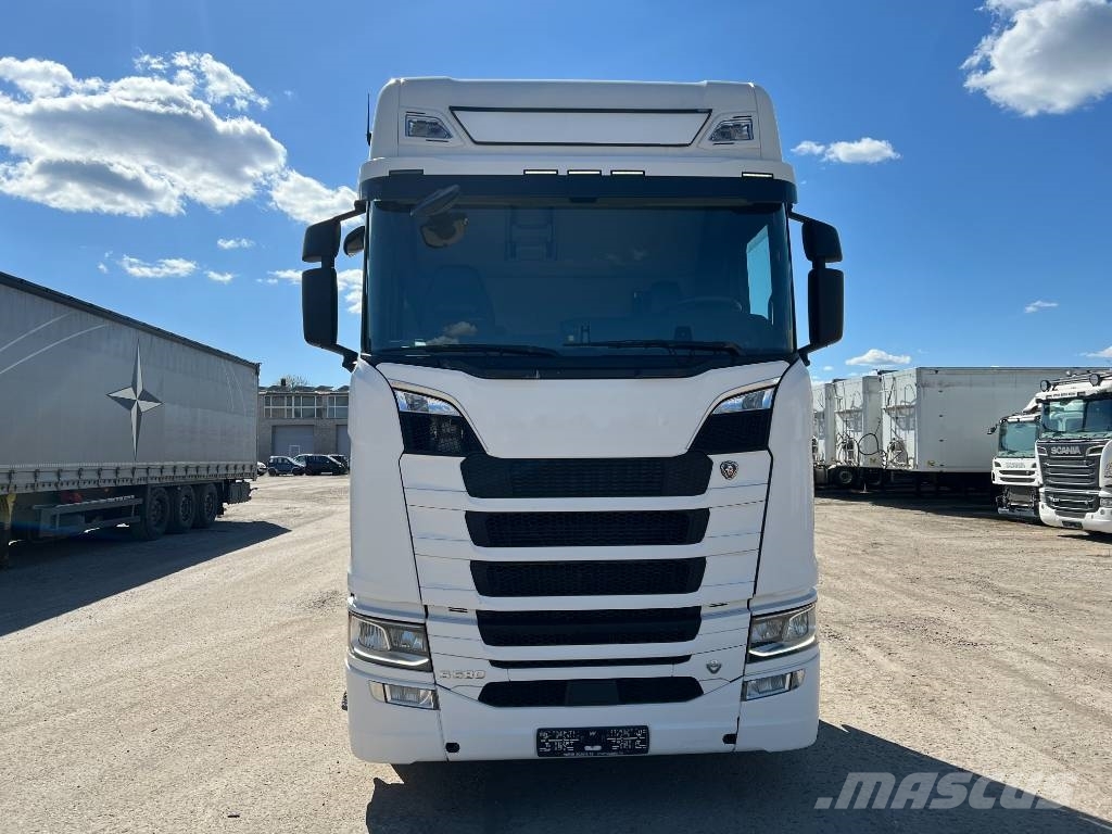 Scania S580B6X2NB EURO6, full air, 9T front axel!! Camiones con chasís y cabina