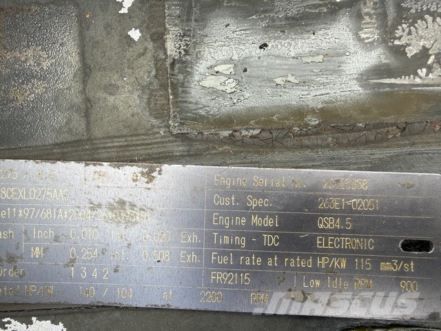 Cummins QSB 4.5 USED ENGINE FIT HITACHI ZW 150 Engines