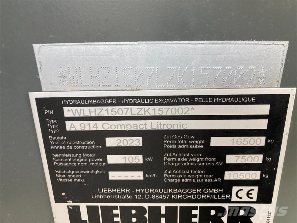 Liebherr Mobilbagger Compact A914 G6.0D Sonstige Landmaschinen