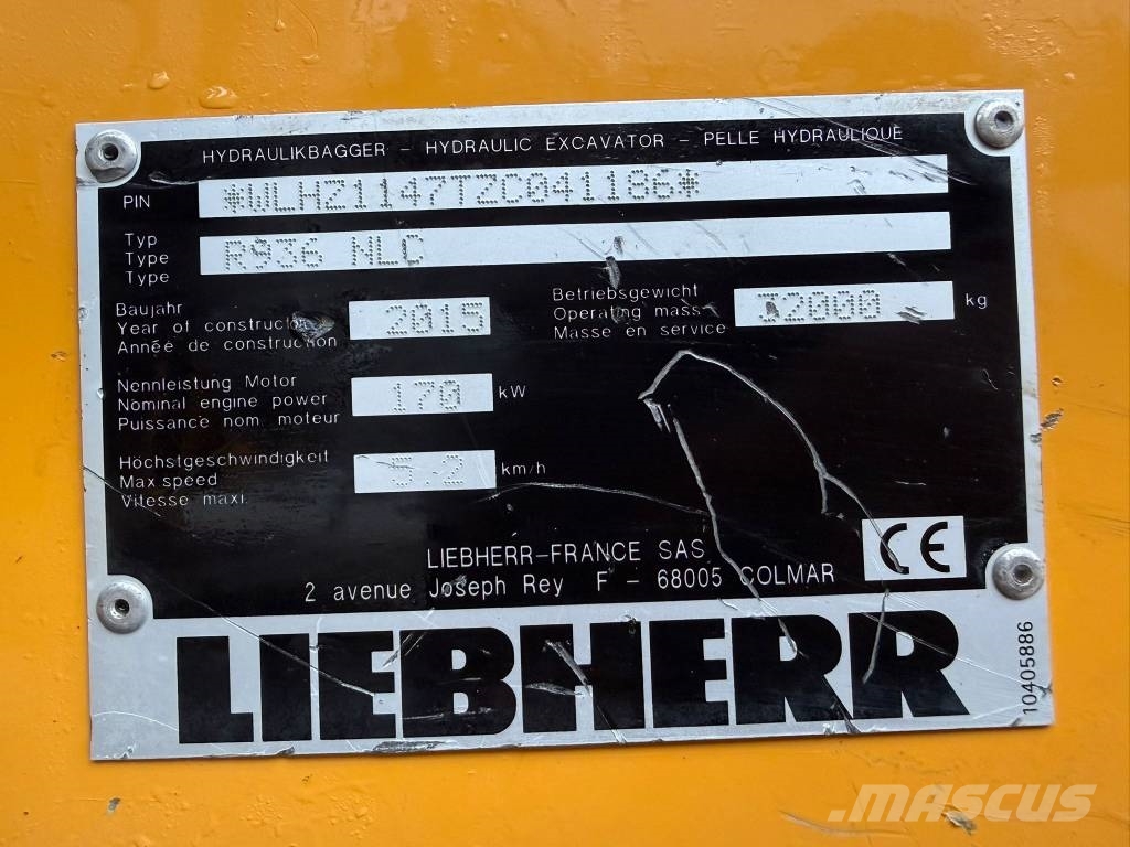 Liebherr R 936 N LC /BJ. 2015/7958H/SW/Alle Leitg/Generator Roomikekskavaatorid