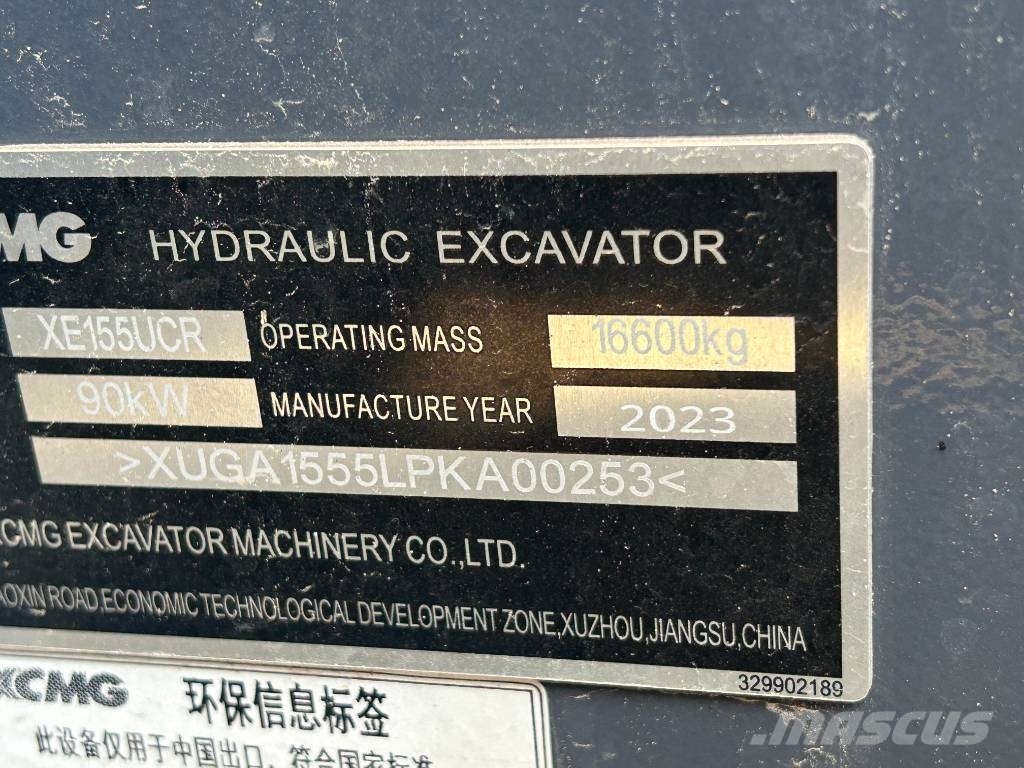 XCMG XE 155 UCR Escavadeiras de esteiras
