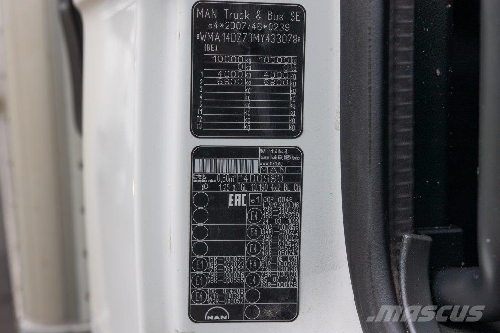 MAN TGL 10.190 BL - CARVAL INBOUW 탑차 트럭