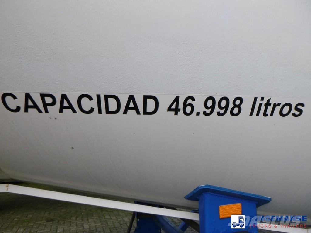  EU Gas tank steel 46.9 m3 / 1 comp Cisternové návěsy