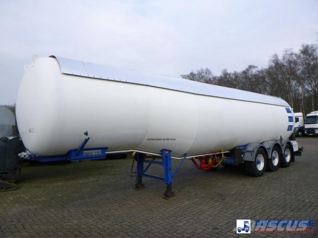  EU Gas tank steel 46.9 m3 / 1 comp Cisternové návěsy