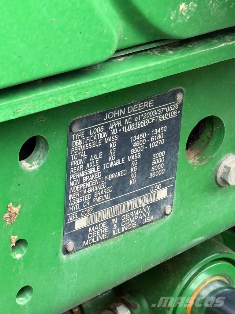 John Deere 6195 R Traktorji