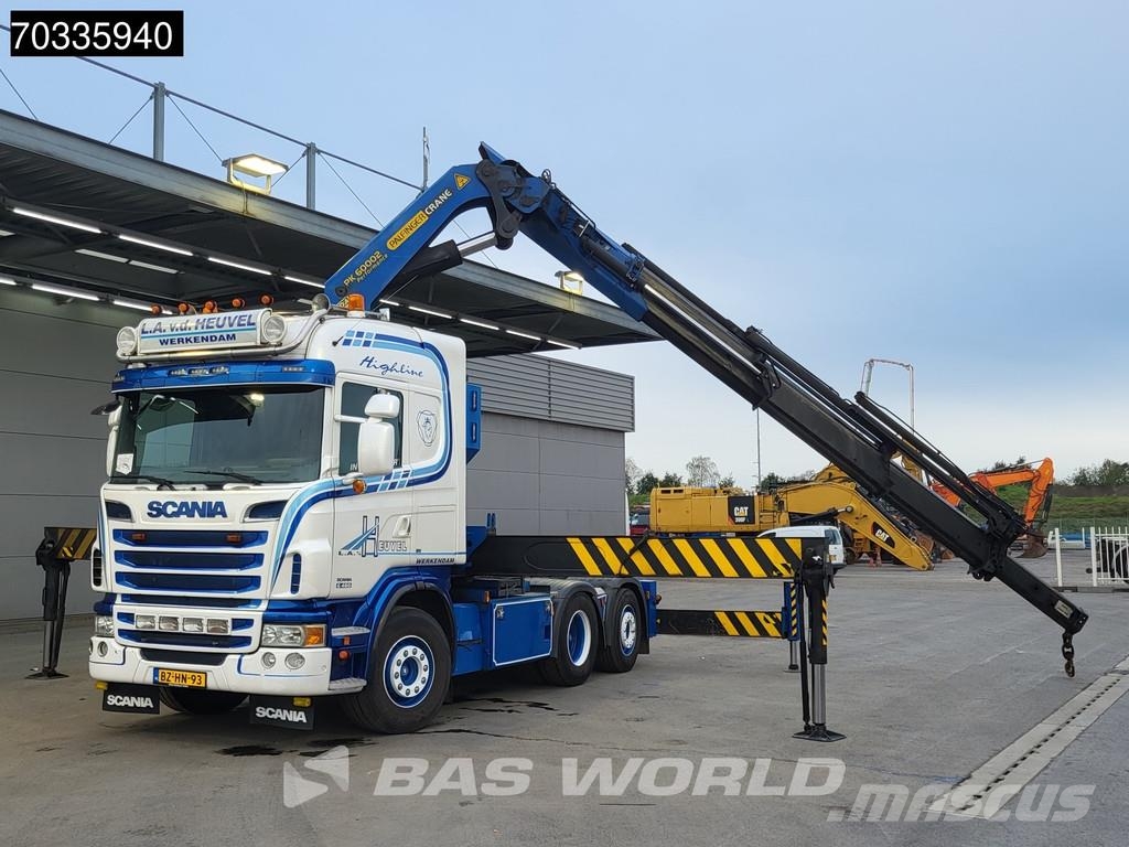 Scania G480 G 6X2 NL-Truck Lift+Lenkachse Palfinger PK600 Vilcēji