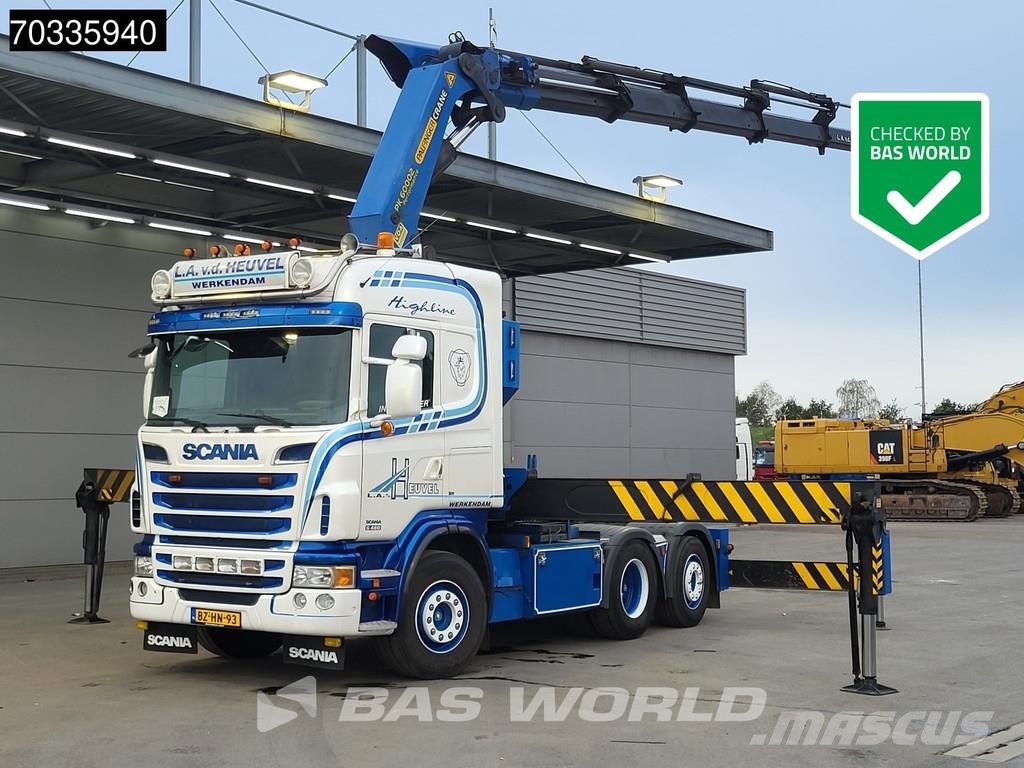 Scania G480 G 6X2 NL-Truck Lift+Lenkachse Palfinger PK600 Vilcēji