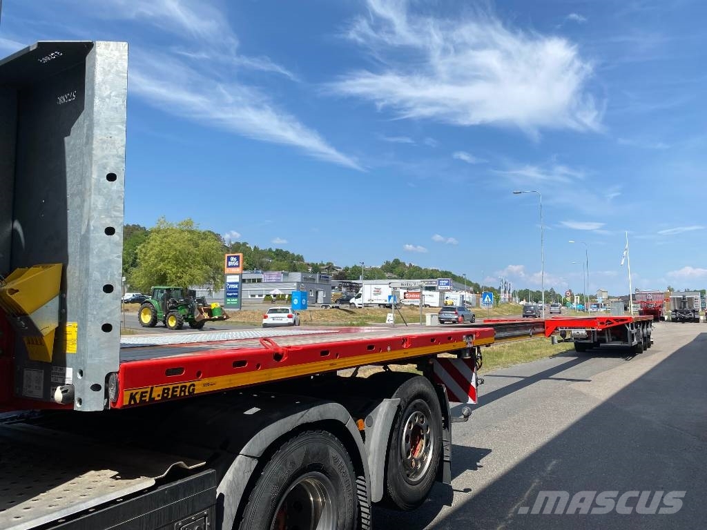 MAX Trailer 210AA Dobbelt uttrekk til 29 meter lastelengde Anhænger med lad/Flatbed