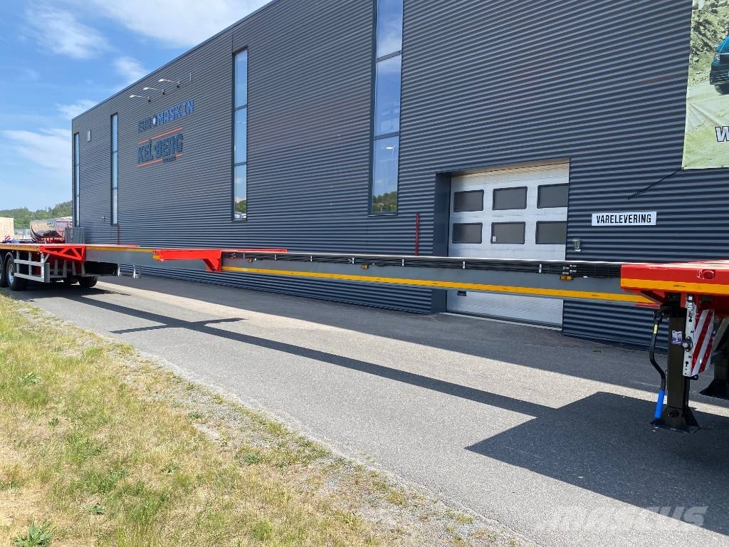 MAX Trailer 210AA Dobbelt uttrekk til 29 meter lastelengde Anhænger med lad/Flatbed