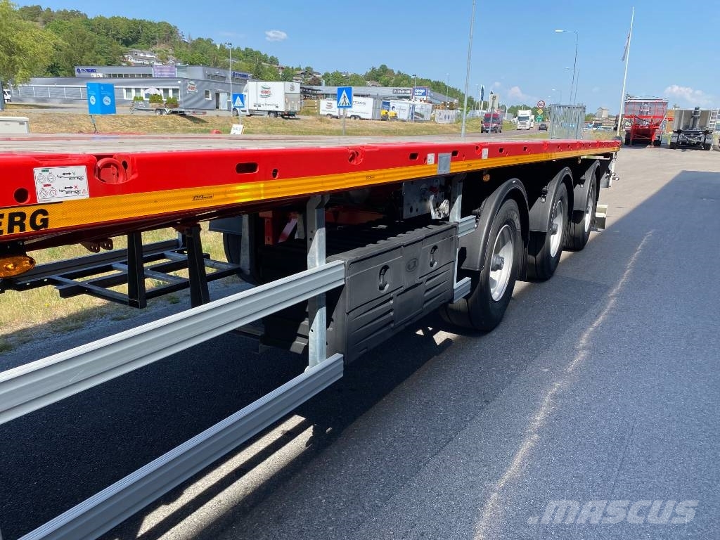 MAX Trailer 210AA Dobbelt uttrekk til 29 meter lastelengde Anhænger med lad/Flatbed