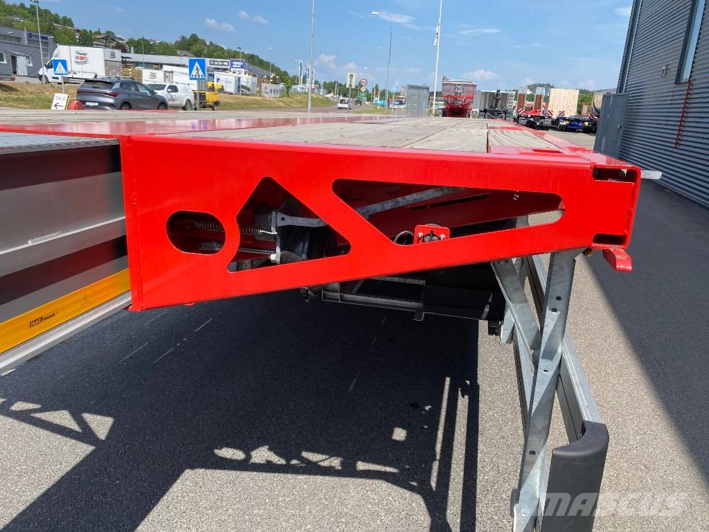 MAX Trailer 210AA Dobbelt uttrekk til 29 meter lastelengde Anhænger med lad/Flatbed