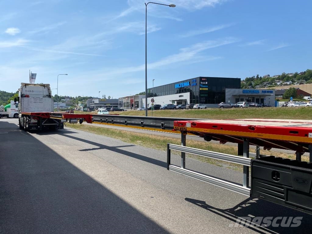 MAX Trailer 210AA Dobbelt uttrekk til 29 meter lastelengde Anhænger med lad/Flatbed