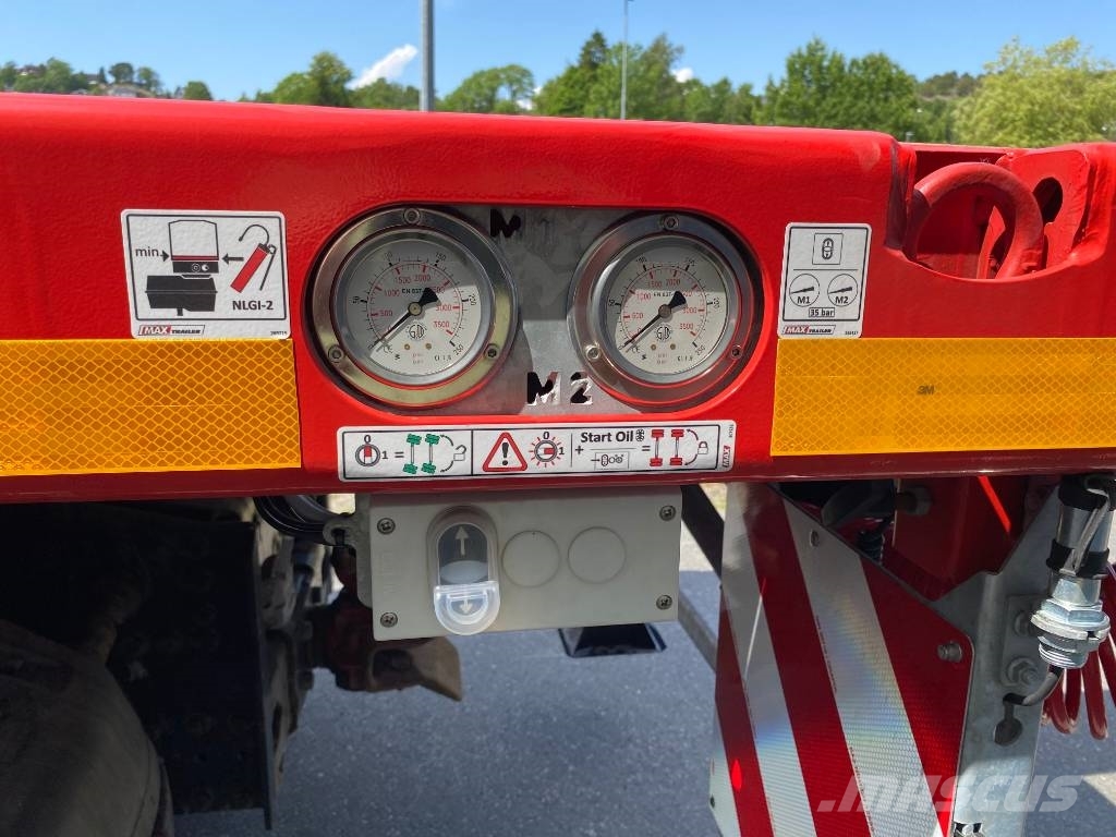 MAX Trailer 210AA Dobbelt uttrekk til 29 meter lastelengde Anhænger med lad/Flatbed