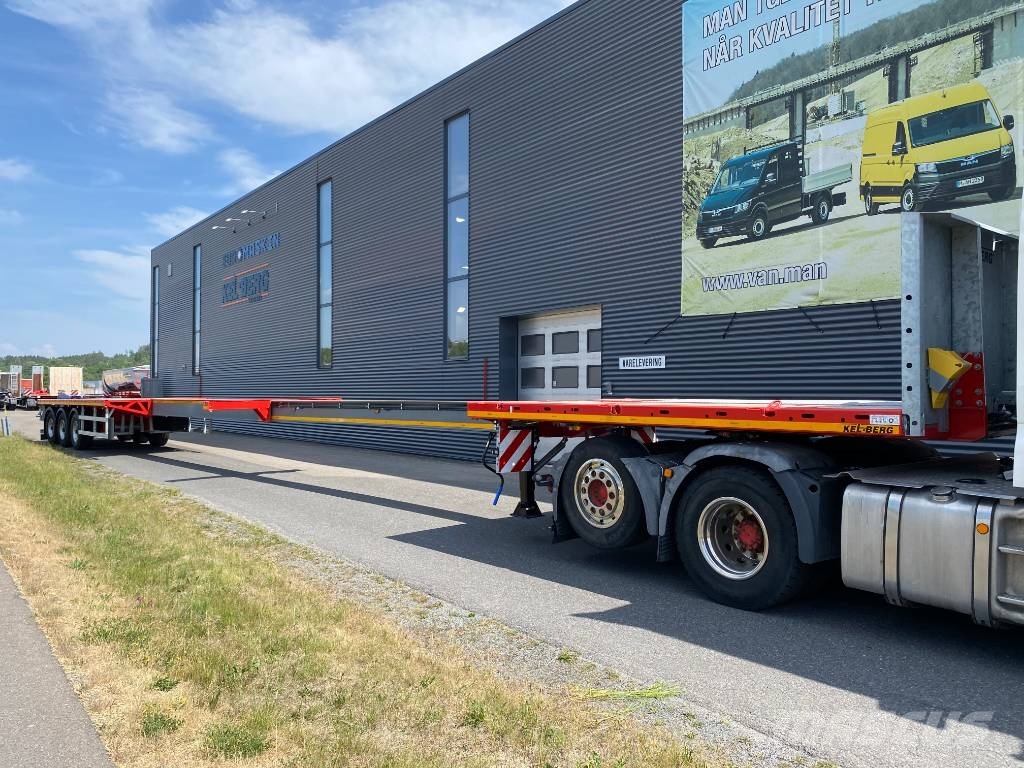 MAX Trailer 210AA Dobbelt uttrekk til 29 meter lastelengde Anhænger med lad/Flatbed