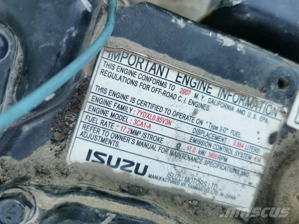 Isuzu 3CA1-AZP01 Motori za građevinarstvo