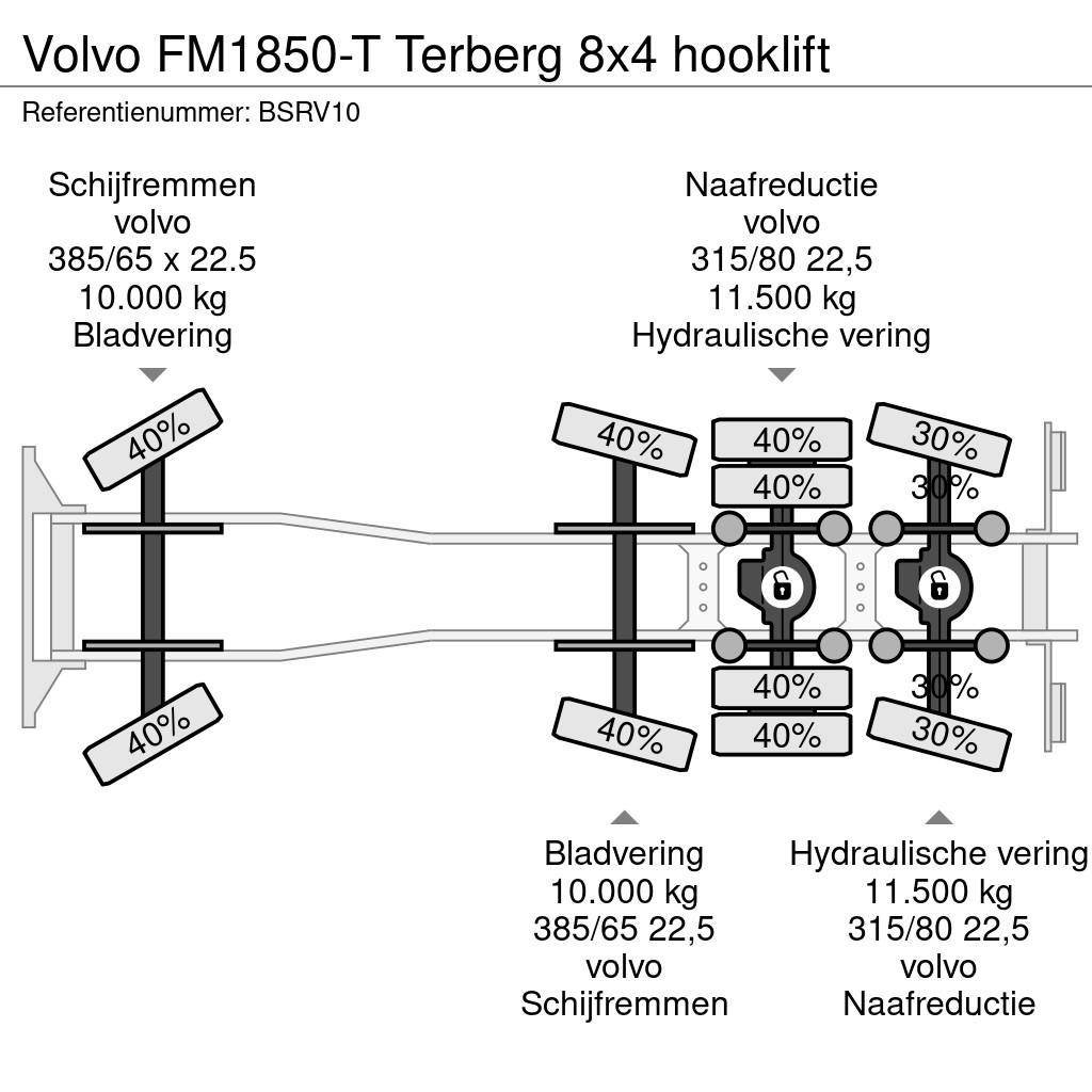 Volvo FM1850-T Terberg 8x4 hooklift gancho Caminhões Roll-on Roll-off