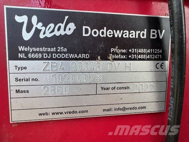 Vredo ZB4 90048 DV H Zodebemester Outras máquinas de fertilização e acessórios
