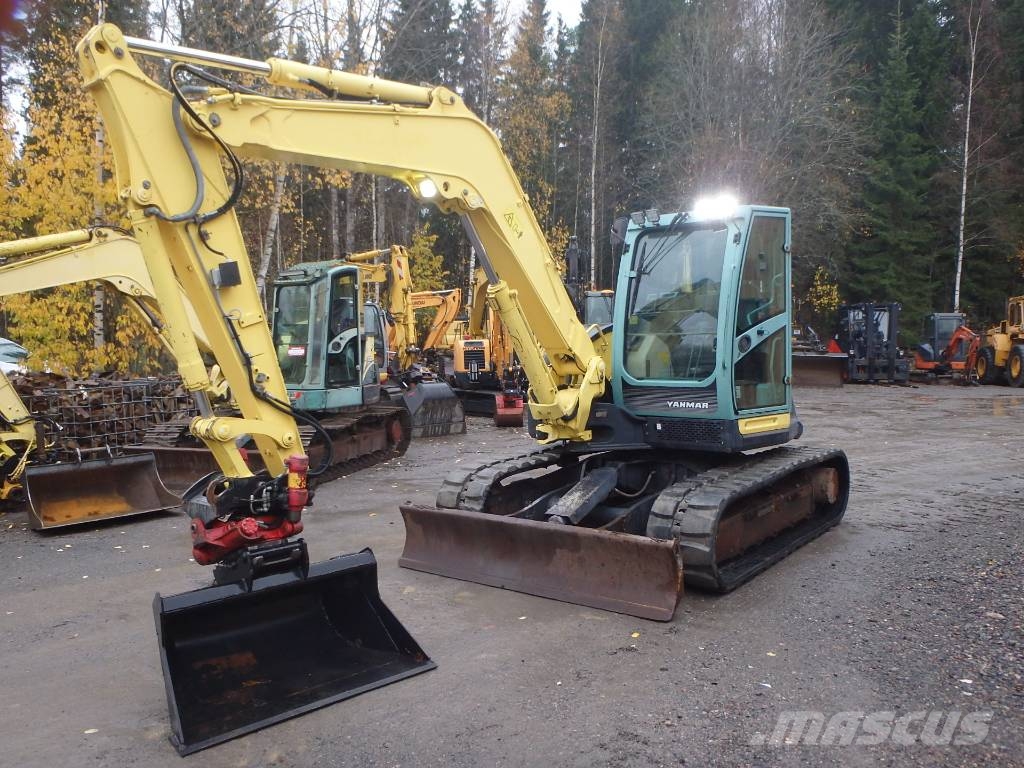 Yanmar SV 100-1 pyörittäjällä Midi bagri 7t – 12t