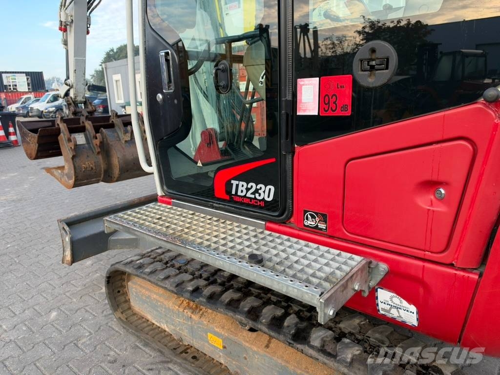 Takeuchi TB 230 3x bucket LED Minibagger < 7t