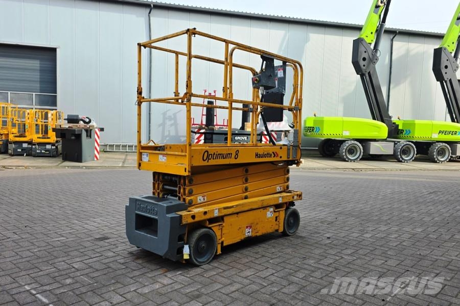 Haulotte Optimum 8 Electric, 7.77m Working Height, 230kg Ca Elevadores de tesoura