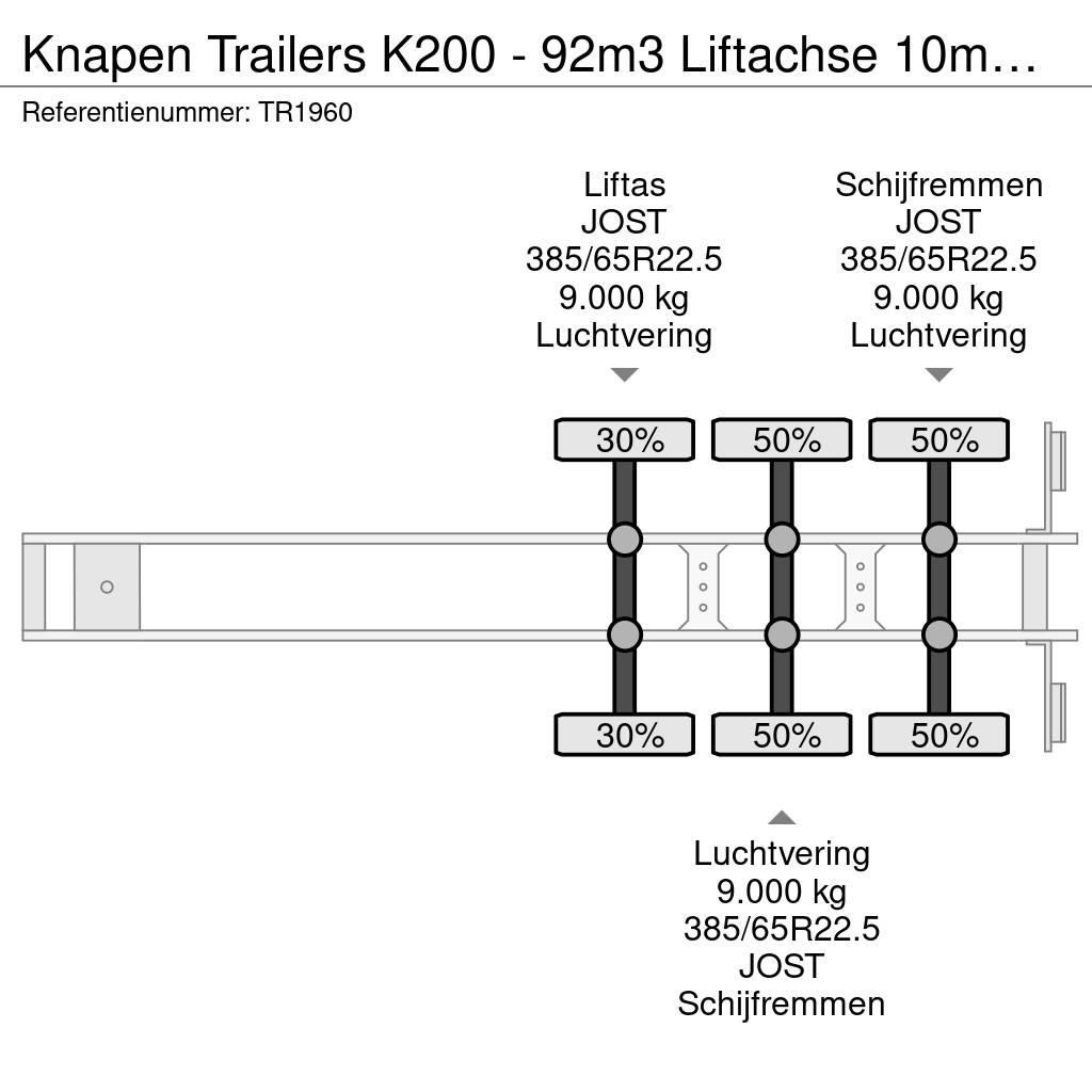 Knapen Trailers K200 - 92m3 Liftachse 10mm SP 01/27 أنصاف المقطورات ذات سطح متحرك