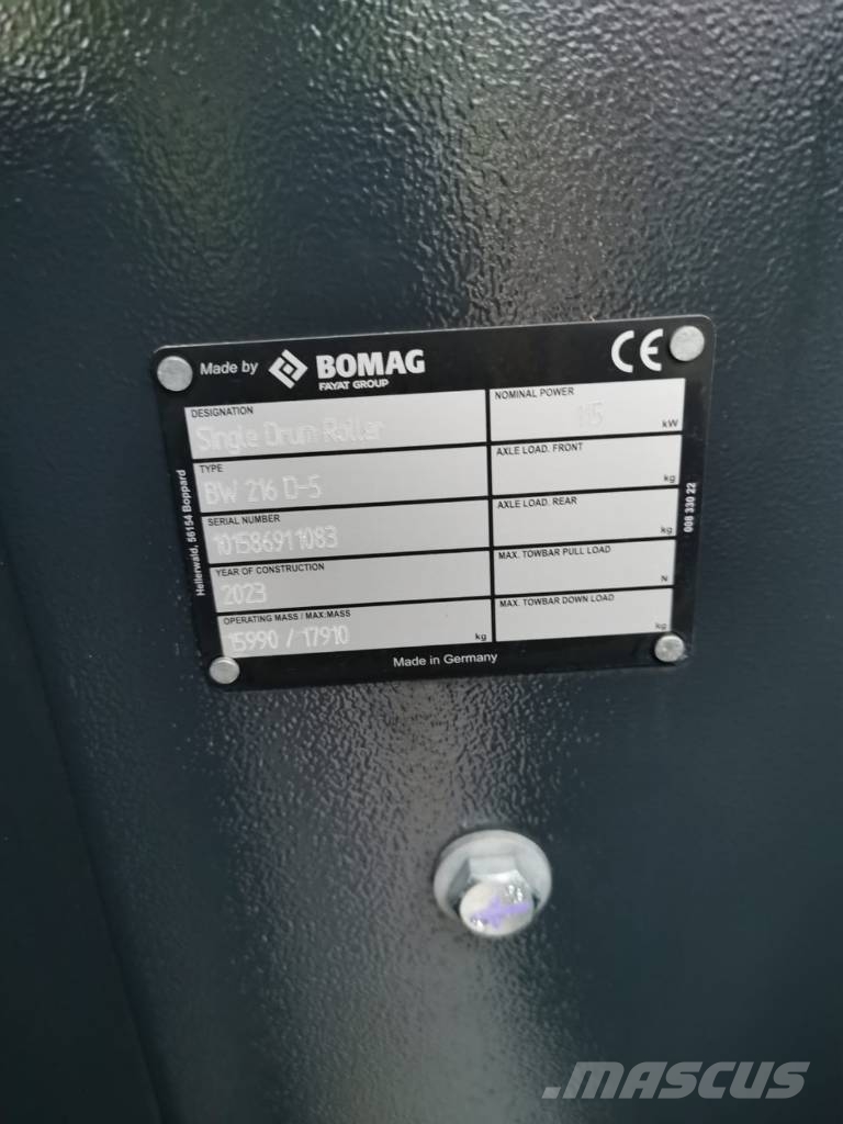 Bomag BW216D-5 Walce jednobębnowe