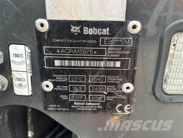 Bobcat E26 Muut koneet