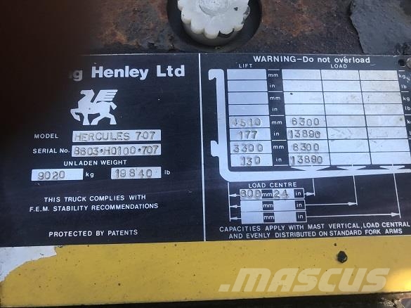 Bonser FORKLIFT HERCULES 707 Hjullastere