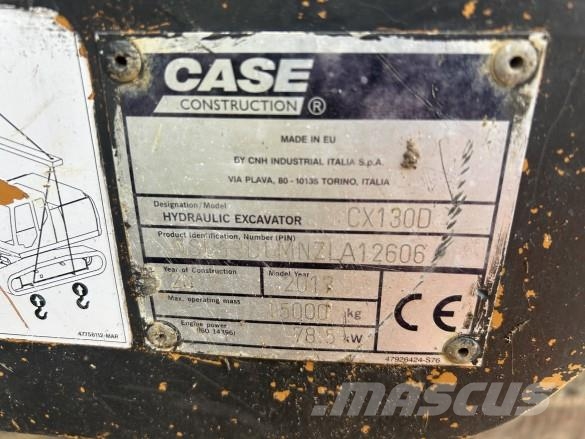 CASE CX130 D Gravemaskiner på larvebånd