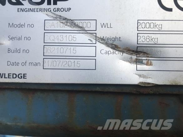  CONQUIP PALLET FORKS CA102 CRANE FORKS Muut koneet