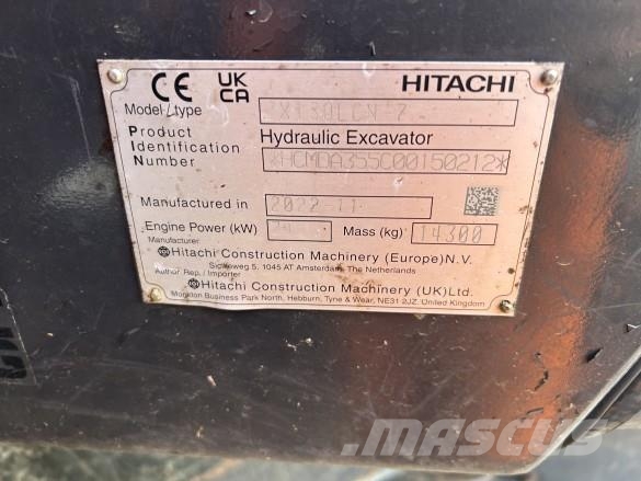 Hitachi ZX130 - 7 Roomikekskavaatorid