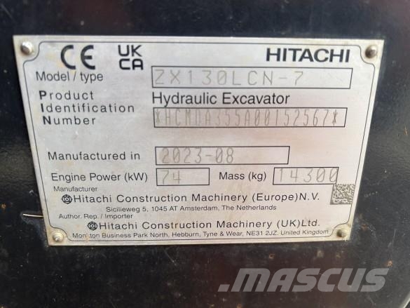 Hitachi ZX130 LCN-7 Εκσκαφείς με ερπύστριες
