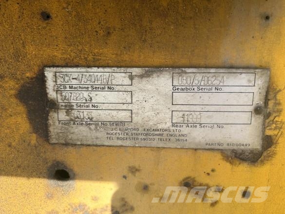 JCB 3CX Екскаватори-навантажувачі