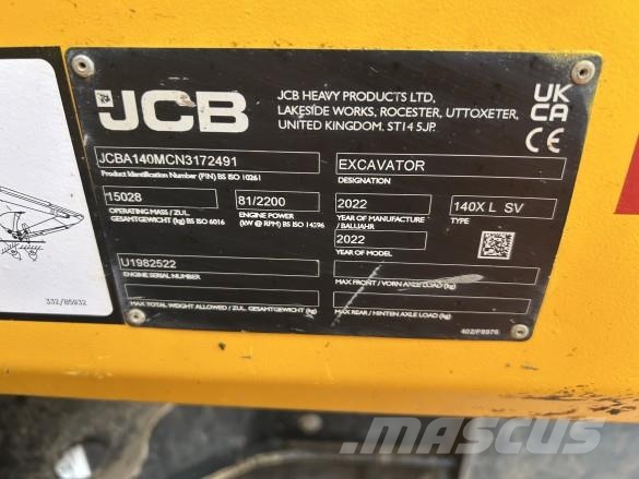 JCB JS140 Crawler excavators