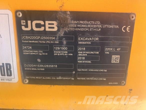 JCB JS220 Excavadoras sobre orugas