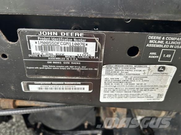 John Deere 855 D GATOR Būvniecība- Citi