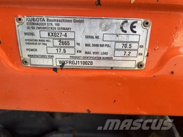 Kubota KX 027-4 Construction - Others