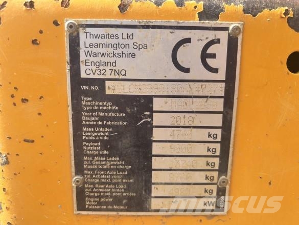 Thwaites 9T DUMPER MACH 2090 عربات نقل قلابة للمواقع